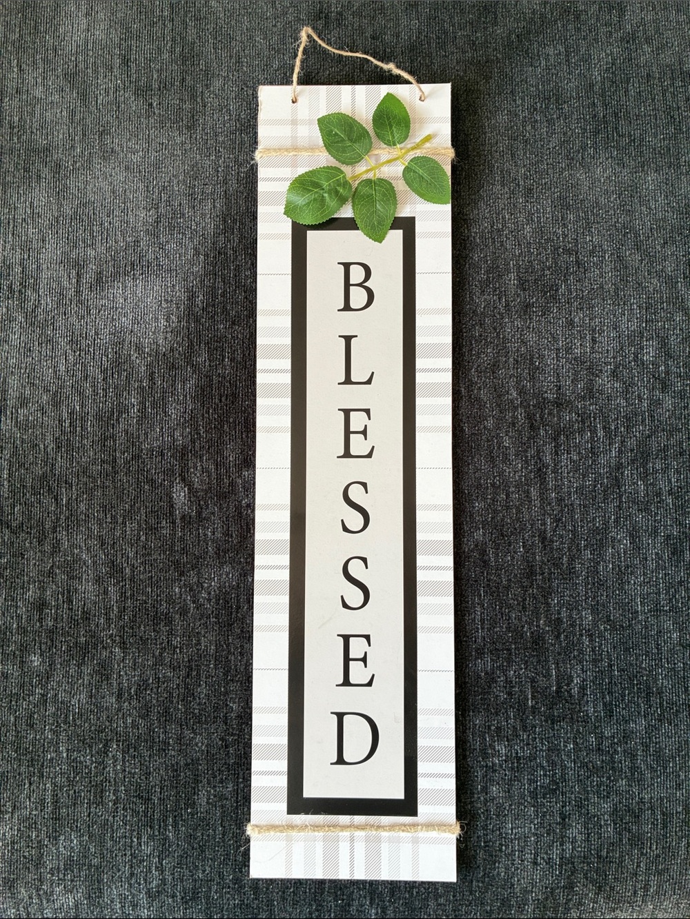 NWT- Vertical Blessed Wooden Wall Sign 🍃